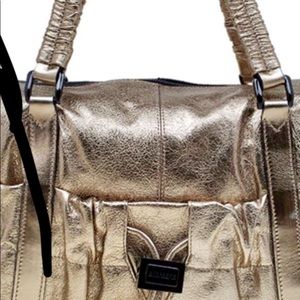 Burberry Metallic Curzon Handbag